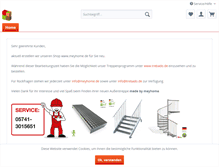 Tablet Screenshot of meyhomeshop.de